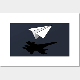 Paper Airplane Aeronautical Engineer Posters and Art